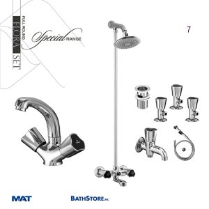 Sonex Full Round Flora Complete Bath Set | son7
