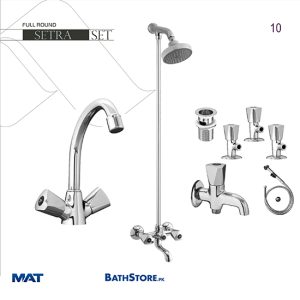 Sonex Full Round Setra Complete Bath Set | son10