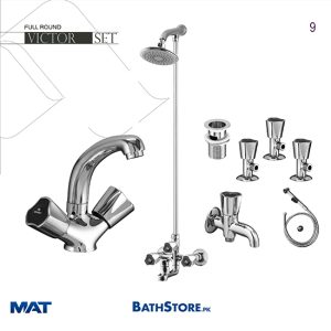 Sonex Full Round Victor Complete Bath Set | son9