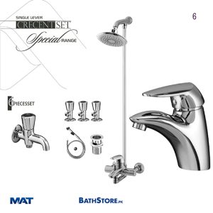 Sonex Single Lever Crecent Complete Bath Set | son6