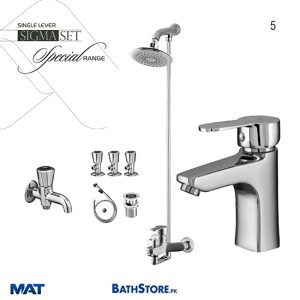 Sonex Single Lever Sigma Complete Bath Set | son5