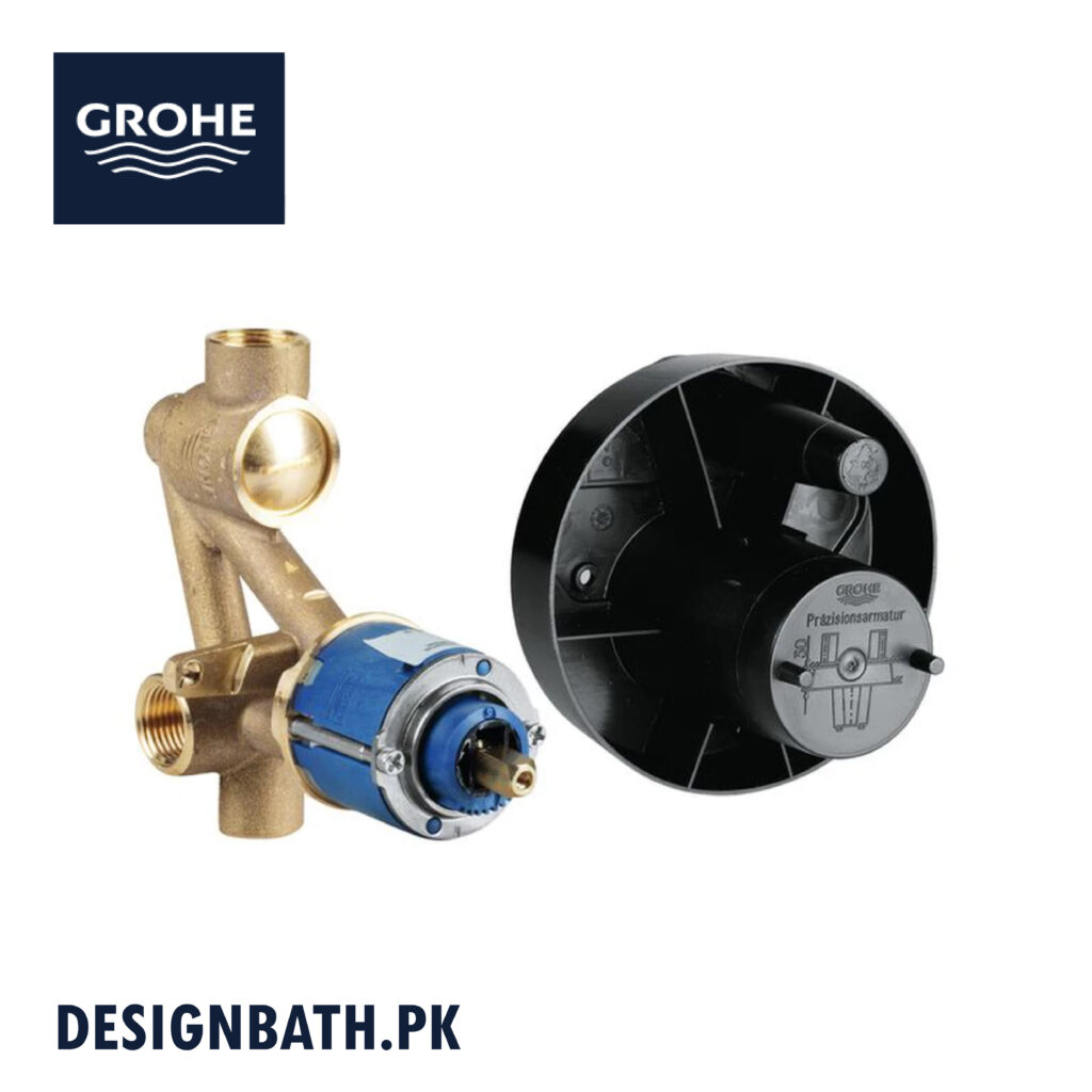 GROHE concealed rough-in body 33963000 installed behind the wall