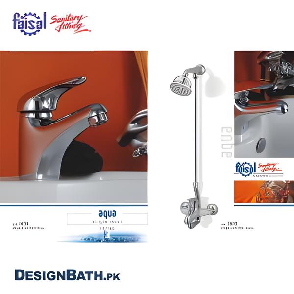 Faisal Aqua Single Lever Complete Bath Set 3601/3602