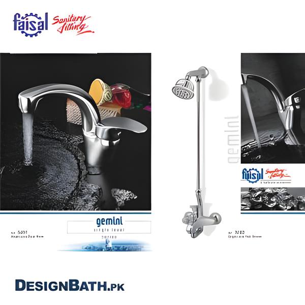 Faisal Gemini Single Lever Complete Bath Set 3401/3402