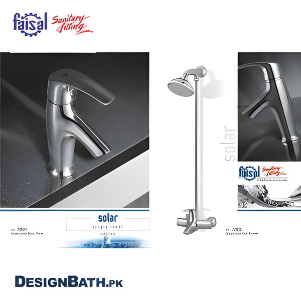 Faisal Solar Single Lever Complete Bath Set 3801/3802