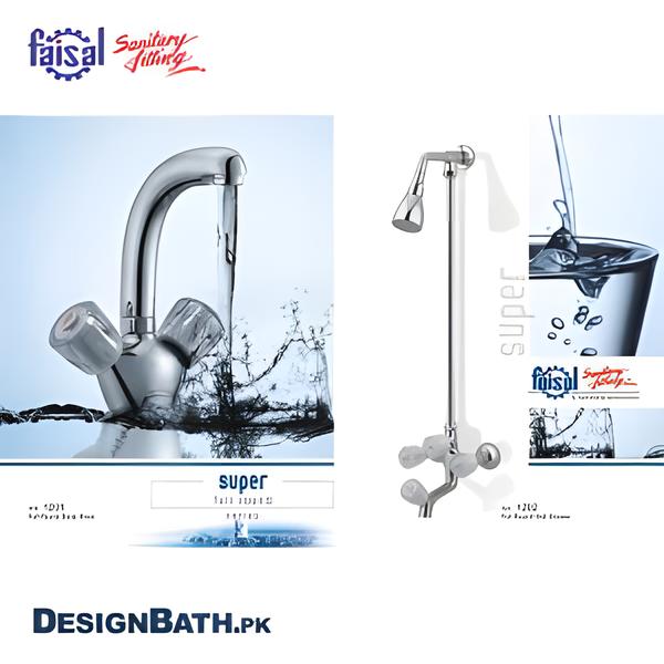 Faisal Super Full Round Complete Bath Set 1201/1202