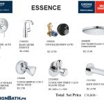 "Sonex Essence Complete Set Bathroom Fitting - Elegant and Functional Solution for Modern Bathrooms"
