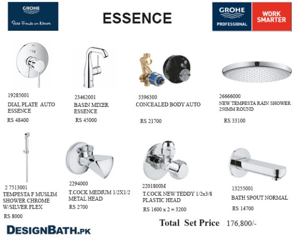 "Sonex Essence Complete Set Bathroom Fitting - Elegant and Functional Solution for Modern Bathrooms"