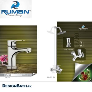 Ruman Grano Single Lever Complete Bath Set GR-1981/GR-1982