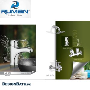 Ruman Milano Single Lever Complete Bath Set MI-1761/MI-1762