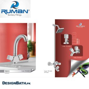 Ruman Trico Full Round Complete Bath Set TR-4431/TR-4432