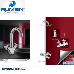 Ruman Vitra Single Lever Complete Bath Set VT-3301/VT-3302