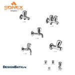 "Sonex Bib Cock + T-Cock Set Complete Bathroom Fitting - Durable and Stylish Grohe Compatible Solution"