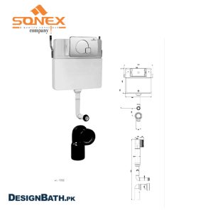 Sonex Concealed Flush Tank Without Fram