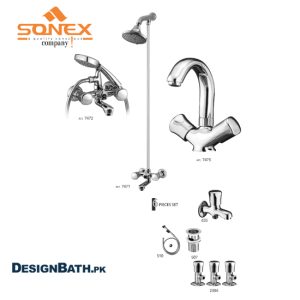 "Sonex Focus Full Round Set Bathroom Fitting - Stylish and Functional Solution for Contemporary Bathrooms"