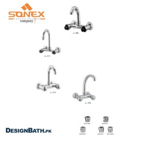 "Sonex Sink Full Round Mixer Set bathroom fitting - Enhance your bathroom with the Sonex Sink Full Round Mixer Set. This stylish and functional fitting features a full round design, adding a touch of elegance to your sink area. Experience superior quality and reliable performance with Sonex, the leading brand in bathroom accessories."