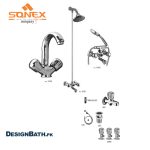"Sonex Stream Full Round Set Bathroom Fitting - Stylish and Functional Solution for Modern Bathrooms"