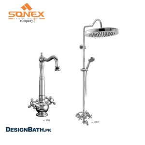 Sonex Zam Zama Quarter Round Rain Shower Set