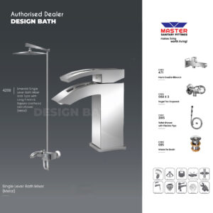 Master Sanitary Fitting Complete Emerald Lever Set
