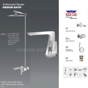 Master Sanitary Fitting Complete Fab Single Lever bath mixer Set
