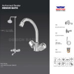 Master Sanitary Fitting Complete Echo Tech Bath Mixer Wall Type Set