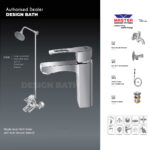 Master Sanitary Fitting Complete Loop Lever Bath Mixer Set 538B