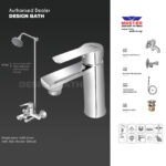 Master Sanitary Fitting Complete Savvy Lever Bath Mixer Set