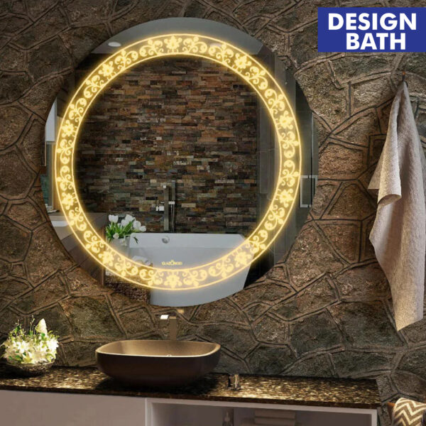 Smart Round Touch LED Mirror