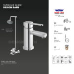 Master Sanitary Fitting Complete Fusion Lever Bath Mixer with Wall Shower Set