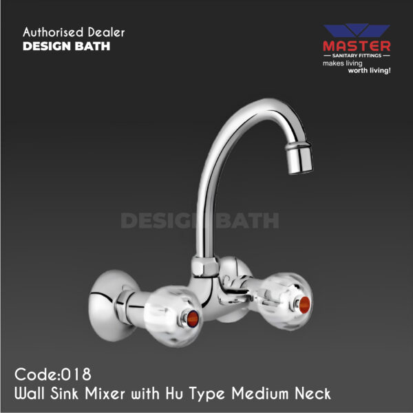 Master Sanitary Fittings Wall Sink Mixer Code 018