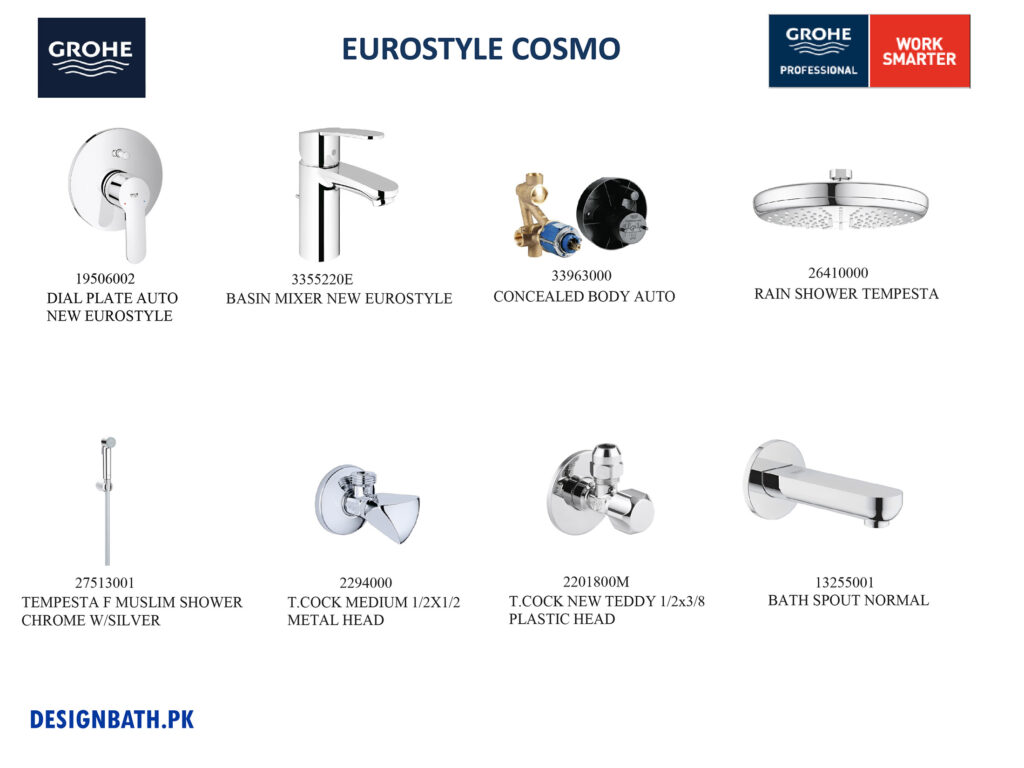 Grohe Eurostyle Cosmo Complete Bathroom Fitting -