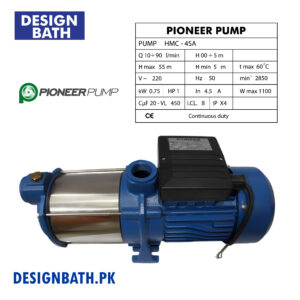 Hmc-4s 0.55kw 0.75HP 1 Inch Stainless Steel Pump Casing Horizontal Multistage Centrifugal Water Pump