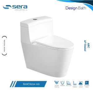 Sera Arc 12" Center Floor Mounted Commode