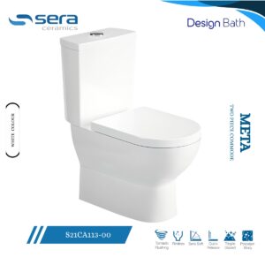 Sera Meta Two Piece Floor Mounted Commode