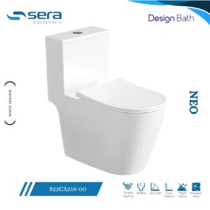 Sera Neo Floor Mounted Commode White