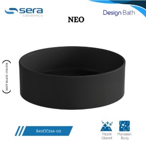 Sera Neo Over Counter Basin 316-02 Black