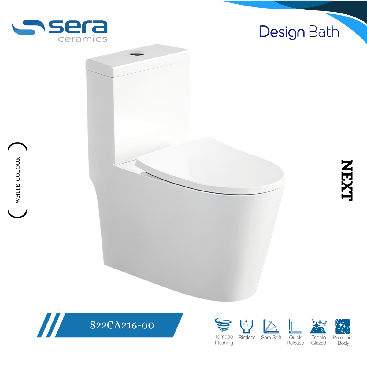 Sera Next Floor Mounted Commode