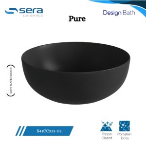 Sera Pure Over Counter Basin 313-02 Black