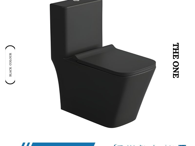 SERA The One floor-mounted commode in black